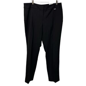 Anne Klein Women’s Pants Straight Leg Black Size 14, Back Pockets, New With Tags